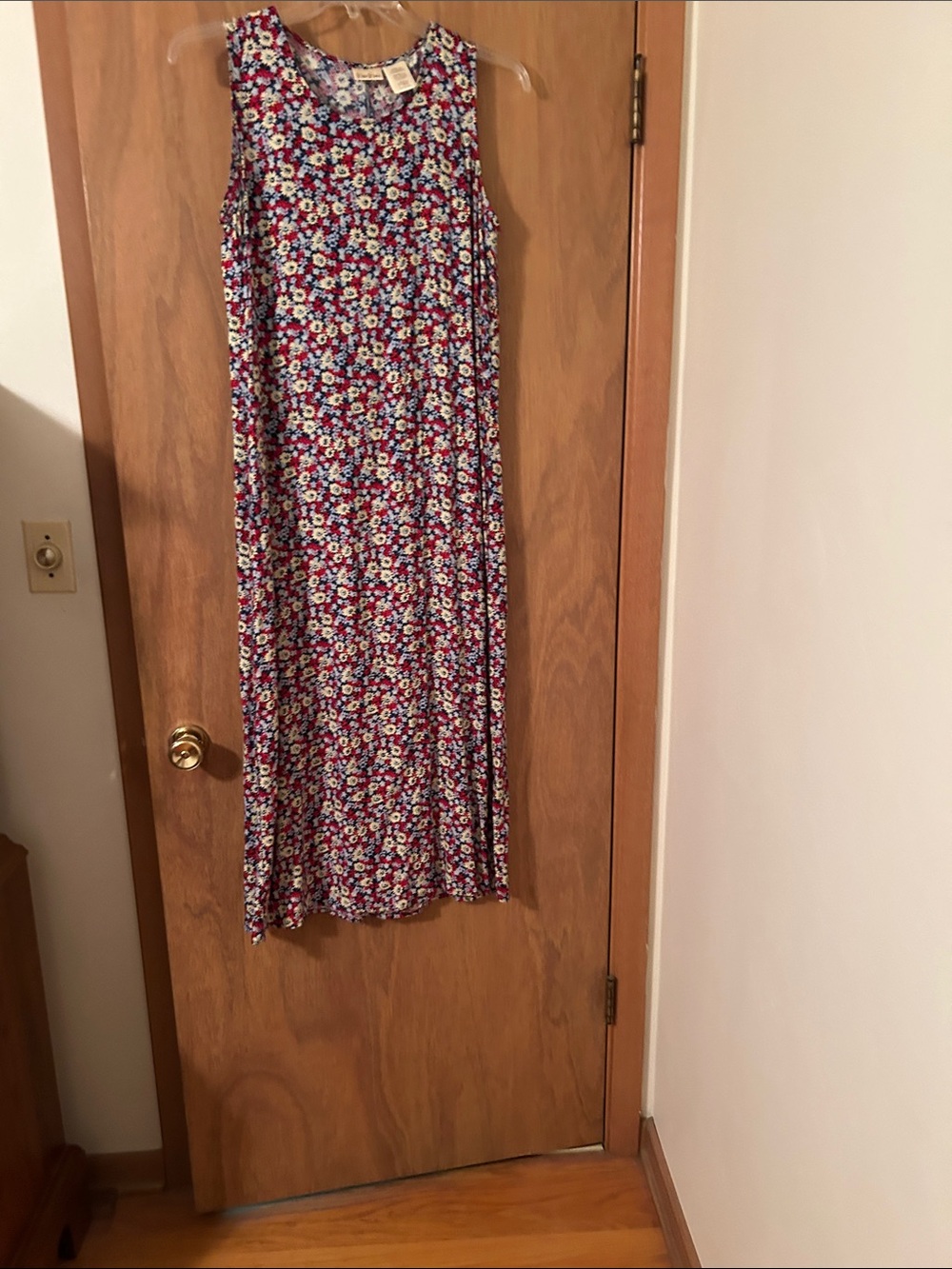 Bobbie Brooks Floral Sundress in Blue, Pink, White